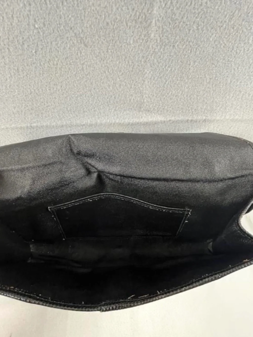 VTG Vasilis for Trotting Genuine Black Snakeskin Exotic Python Clutch Italian